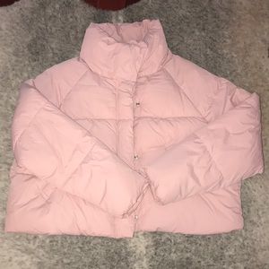 Nasty Gal pink puffer